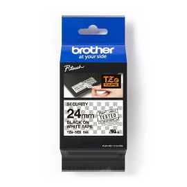 Brother TZe-SE5 Pro Tape, 24mm x 8m, čierna tlač/biely podklad, bezpečnostná, originálna páska.
Originálna kazeta s páskou = záruka náplne priamo od výrobcu tlačiarne štítkov
100% použitie so štítkovačom - bezproblémové fungovanie
Originálne samolepiace pásky zaručujú veľmi jednoduchú aplikáciu
Overená špičková kvalita - čitateľný a ostrý text
Pásky sú odolné proti vode, UV žiareniu, oderu alebo extrémnym teplotám
Jednoduchá a rýchla výmena
Ideálne do kancelárie aj domácnosti
Garancia Vašej spokojnosti s použitím našej originálnej náplne

Kód výrobcu: TZESE5