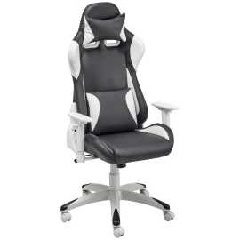 Livetastic HERNÁ STOLIČKA, vzhľad kože, čierna, biela.