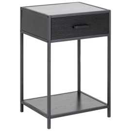 Livetastic NOČNÝ STOLÍK, čierna, 42/63/35 cm.