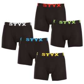 5PACK pánske boxerky Styx long športová guma čierné (5U9601) XL, trenky.
Čierne boxerky Styx pre štýlových mužov
Boxerky v čiernej farbe patria k najobľúbenejším kúskom v mužskom šatníku.
Bielizeň Styx ti dopraje maximálne pohodlie
Česká značka Styx je medzi zákazníkmi známa predovšetkým vďaka svojim trenkám s výrazným dizajnom a žiarivými farbami, ktoré majú dokonale mladistvý vzhľad.