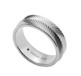 Fossil Elegantný oceľový prsteň Harlow JF04667040 52 mm.