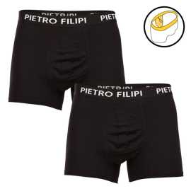 2PACK pánske boxerky Pietro Filipi balls holder čierné (2BCL002) XXL, trenky.
Pánske boxerky z kolekcie Pietro Filipi sú určené pre mužov, ktorí ocenia maximálne pohodlie a funkčný dizajn.
Prvotriedny materiál pre vaše maximálne pohodlie
Boxerky sú vyrobené zo zmesi bavlny a elastanu, vďaka čomu sú priedušné a príjemné na dotyk.
Boxerky Pietro Filipi vás potešia svojím dizajnom
Boxerky Pietro Filipi sú vybavené jedinečnou funkciou „držiaka na gule“, ktorá poskytuje dodatočnú podporu tam, kde je to najviac potrebné.
Prečo si zamilujete boxerky Pietro Filipi

Jedinečná funkcia „držiaka na gule“ : Poskytuje dodatočnú oporu a pohodlie.


Dlhšie nohavičky: Poskytujú lepšie krytie a stabilitu počas pohybu.


Pohodlná tkaná elastická: Pohodlná guma, ktorá drží boxerky na mieste bez nepríjemného tlaku.

Pohodlie boxeriek poskytuje pevné a pohodlné uchytenie pre všetkých štýlových mužov.
Česká prémiová značka Pietro Filipi má u nás dlhoročnú tradíciu.
Ako sa starať o obľúbené boxerky
Aby ste svoje nové boxerky udržali v skvelej kondícii, je dôležité dodržiavať tieto pokyny:

Pranie: Boxerky odporúčame prať pri teplote 40 °C.


Sušenie: Sušenie: Boxerky môžete sušiť v sušičke, ale len pri nízkej teplote, aby sa nepoškodil elastan.


Žehlenie: Možno žehliť pri nízkej teplote, ale odporúčame žehliť naruby, aby sa zachovala kvalita materiálu a loga.

Tip: Nájsť ten správny kus spodnej bielizne, ktorý vám dokonale padne, je niekedy náročné.