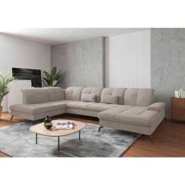 Sit & More SEDACIA SÚPRAVA, textil, sivobéžová.