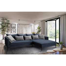 Livetastic ROHOVÁ SEDAČKA, textil, tmavomodrá.