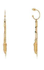 Viceroy Štýlové pozlátené náušnice kruhy 2v1 Kiss 75308E01012.