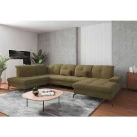 Sit & More SEDACIA SÚPRAVA, textil, olivovozelená.