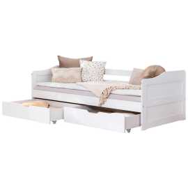 MID.YOU POSTEĽ S ÚLOŽNÝM PRIESTOROM, 90/200 cm biela.