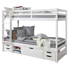 MID.YOU POSCHODOVÁ POSTEĽ, 90/200 cm biela.