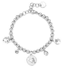 Brosway Oceľový korálkový náramok pre šťastie Chakra BHKB205.