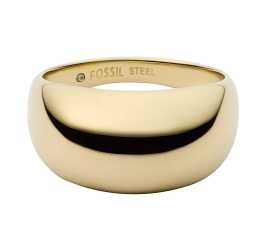 Fossil Výrazný pozlátený prsteň pre ženy Ellis JF04746710 54 mm.