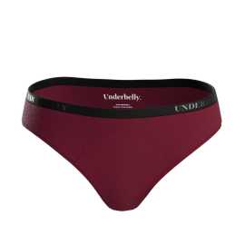 Menštruačné nohavičky Underbelly Univers červené (UNIVERS-BO-EM-2-MM) XXL.
Chcete sa počas menštruácie cítiť pohodlne, sebavedome a úplne prirodzene?
Extrémne mäkký materiál na každodenné nosenie
Nohavičky Underbelly sú vyrobené z prémiovej kombinácie mikromodalu a elastanu.
Elegantný strih a farby, ktoré vyhovujú vášmu štýlu
Nohavičky Underbelly majú klasický strih s nízkym pásom, ktorý krásne sedí pod akýmkoľvek oblečením – od džínsov po legíny.
Prečo vyskúšať nohavičky Underbelly

Ultra tenký dizajn: Nie sú viditeľné ani pod priliehavým oblečením.
Mäkký a absorpčný materiál: Ideálny pre citlivú pokožku.
Štýlová univerzálnosť: Elegantný a športový vzhľad zároveň.

Underbelly pre pohodlné dni
Značka Underbelly sa špecializuje na menstruačné spodné prádlo, ktoré sa vyrába výhradne v Českej republike a spája spoľahlivosť, pohodlie a moderný dizajn.
Ako správne starať o menstruačné nohavičky Underbelly

Pred prvým použitím: Predtým, ako si nové menstruačné nohavičky alebo plavky oblečiete po prvýkrát, je potrebné ich vyprať – buď ručne, alebo v práčke na jemný cyklus pri 40 °C.
Po každom použití: Najskôr spodnú bielizeň dôkladne opláchnite studenou vodou.
Pranie: Po opláchnutí môžete nohavičky alebo plavky prať v práčke – ideálne v ochrannom vrecku, na jemný cyklus pri 40 °C.
Sušenie: Menštruačné spodné prádlo by sa nemalo sušiť v sušičke ani na radiátore.
Žehlenie: Nehlaďte nohavičky ani plavky.

Tip: Keď nájdete menstruačné spodné prádlo, ktoré vám sedí a vyhovuje, zaslúži si tú najlepšiu starostlivosť.