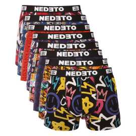 8PACK pánske boxerky Nedeto viacfarebné (8NBV3) S, trenky.
Zbavte sa nudy a pridajte do svojho šatníka zdravú dávku štýlu a originality!
Pohodlný materiál pre ideálne pohodlie
Boxerky sú vyrobené z mäkkého a priedušného materiálu z bavlny s prímesou elastanu, vďaka čomu sa prispôsobia vášmu telu bez toho, aby vás akokoľvek obmedzovali.
Výrazný dizajn, ktorý vás pobaví
Zábavný potlač vytvára svieži a veselý vzhľad, ktorý vám zaručene zdvihne náladu.
Prečo vyskúšať boxerky Nedeto

Naša značka Nedeto: Kvalita, ktorú sami garantujeme a testujeme.
Originálny dizajn: Hravý štýl, ktorý vás rozosmeje.
Pohodlný materiál a strih: Vhodné na každodenné nosenie, relax a voľný čas.

Česká značka Nedeto ponúka kvalitné spodné prádlo za skvelú cenu
Nielenže predávame spodné prádlo Nedeto, ale tiež stojíme za jeho výrobou.
Ako sa starať o boxerky Nedeto
Aby vaše obľúbené boxerky dlho vyzerali ako nové, odporúčame dodržiavať tieto pokyny na údržbu.

Pranie: Boxerky perte na 30 °C, najlepšie naruby.
Sušenie: Nesušte v sušičke.
Žehlenie: Áno, boxerky môžete žehliť na nízkej teplote, ideálne naruby, aby nedošlo k poškodeniu vzoru a elastických vlákien.

Tip: Staňte sa odborníkom na starostlivosť o spodnú bielizeň vďaka tipom v našom článku a poskytnite svojim obľúbeným kúskom starostlivosť, ktorú si zaslúžia.