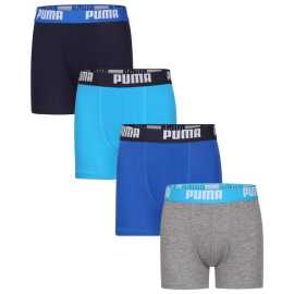 4PACK chlapčenské boxerky Puma viacfarebné (701236149 002) 176, trenky.
Oblečte svojho malého športovca do spodnej bielizne, ktorá spĺňa všetky požiadavky na pohodlie, funkčnosť a štýl.
Vysoko kvalitná bavlna pre maximálne pohodlie
Boxerky sú vyrobené z bavlny s prímesou elastanu, čo je osvedčená kombinácia pre detské spodné prádlo.
Športový vzhľad a pohodlný strih pre aktívny deň
Jednofarebný základ boxeriek Puma dopĺňa farebný tkaný elastický pás.
Prečo si vybrať boxerky Puma

Vysoko kvalitný materiál s vysokým obsahom bavlny: Ideálny pre citlivú detskú pokožku.
Športový dizajn Puma: Štýlový, moderný a pohodlný.
Viac kusov v balení: Praktická voľba pre každodenné striedanie bez neustáleho prania.

Spodná bielizeň Puma nie je určená len pre športovcov
Značka Puma je známa po celom svete predovšetkým vďaka oblečeniu a spodnej bielizni, ktoré nosia slávni športovci.
Ako sa starať o boxerky Puma pre chlapcov
Aby vaše obľúbené boxerky zostali dlho v perfektnom stave, odporúčame dodržiavať tieto pokyny na údržbu.

Pranie: Prajte pri teplote do 40 °C.
Sušenie: Nesušte v sušičke – vysoké teploty môžu poškodiť elastické vlákna a skrátiť životnosť výrobku.
Žehlenie: Nežehlite.

Tip: Staňte sa odborníkom na starostlivosť o spodnú bielizeň vďaka tipom v našom článku a poskytnite svojim obľúbeným kúskom starostlivosť, ktorú si zaslúžia.