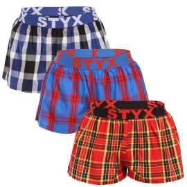 3PACK dámske trenky Styx športová guma viacfarebné (3T10469) M, trenírky.
Doprajte si voľnosť, pohodlie a štýl s dámskymi šortkami Styx!
Kvalitná bavlna pre maximálne pohodlie
Šortky sú vyrobené zo 100 % bavlny, čo znamená, že sa môžete tešiť na pohodlný, priedušný a ľahký materiál, ideálny na celodenné nosenie.
Pohodlný strih a tkaná guma pre maximálne pohodlie
Dámske šortky Styx majú pohodlný voľný strih, ktorý neobmedzuje pohyb a zaručuje maximálne pohodlie.
Prečo si zamilujete dámske šortky Styx

Kvalitný materiál: 100% bavlna pre dokonalý komfort a priedušnosť.
Komfortný strih: Pohodlný voľnejší strih ideálny na spanie aj domáce leňošenie.
Česká kvalita: Precízne spracovanie a dlhá životnosť.

Kvalita z Českej republiky, to je spodná bielizeň Styx
Spodná bielizeň Styx sa kompletne vyrába v Českej republike.
Ako sa staráte o svoje šortky, aby zostali dlho ako nové?

Pranie: Odporúčame ich prať pri teplote 30 °C, aby sa zachovala ich mäkkosť a farba.
Sušenie: Vyhnite sa sušičke, aby ste zachovali mäkkosť a pružnosť materiálu.
Žehlenie: V prípade potreby žehlite pri nižšej teplote vhodnej pre bavlnu.

Tip: Staňte sa expertom na údržbu spodnej bielizne vďaka radám v našom článku a doprajte svojim obľúbeným kúskom starostlivosť, ktorú si zaslúžia.
