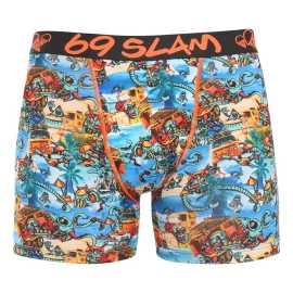 Pánske boxerky 69SLAM fit beach bugger dylan (MBYBHG-PO) XXL, trenky.
Vstúpte do sveta, kde sa pohodlie stretáva s originalitou!
Mikrovlákno, ktoré vás presvedčí na prvý dotyk
Boxerky sú vyrobené z umelých vlákien (kombinácia polyesteru a spandexu) - táto zmes vytvára dokonale mäkký, pružný a prispôsobivý materiál.
Výrazný dizajn a premyslený strih na aktívne dni
Boxerky 69SLAM vás na prvý pohľad zaujmú svojím jedinečným vzhľadom, originálnymi vzormi a príjemnými farbami.
Prečo by boxerky 69SLAM nemali chýbať vo vašom šatníku

Mikrovlákno - ľahké, elastické, rýchloschnúce.
Dlhšie nohavičky, ktoré zostávajú na svojom mieste.
Výrazný dizajn s originálnymi vzormi.

69SLAM spodná bielizeň, ktorá vám zdvihne náladu
69SLAM je obľúbená surferská značka z Bali, ktorá oslavuje život, umenie, kreativitu, dizajn a farby v každom detaile.
Ako sa starať o boxerky 69SLAM
Dodržiavaním týchto jednoduchých krokov zabezpečíte, že vaše boxerky 69SLAM budú dlho vyzerať krásne, funkčné a pohodlné.

Pranie: Odporúčame ručné pranie vo vlažnej vode.
Sušenie: Nesuš v sušičke.
Žehlenie: Nežehliť.

Tip: Vaša obľúbená spodná bielizeň si zaslúži šetrné zaobchádzanie.