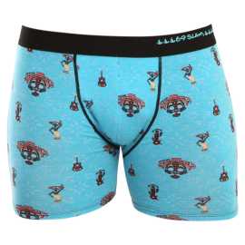 Pánske boxerky 69SLAM fit bamboo day of the dead  (MPBDOF-BB) XL, trenky.
Doprajte si každodenné pohodlie s výnimočne mäkkými bambusovými boxerkami 69SLAM.
Prvotriedny materiál pre maximálne pohodlie
Boxerky 69SLAM sú vyrobené zo zmesi bambusu, bavlny a spandexu.
Štýlový dizajn a premyslený strih
Farebný dizajn je nadčasová klasika, ktorá je nielen univerzálna, ale aj moderná.
Prečo si boxerky 69SLAM zamilujete

Vyrobené z prírodného a ekologického materiálu.
Výnimočne mäkké, pohodlné a jemné k pokožke.
Pružný strih, ktorý sa prispôsobí vášmu telu.
Moderný dizajn s kvalitnou tkanou gumou.

Spodná bielizeň 69SLAM, ktorá vám zdvihne náladu
69SLAM je obľúbená surferská značka z Bali, ktorá oslavuje život, umenie, kreativitu, dizajn a farby v každom detaile.
Ako sa starať o bambusové boxerky 69SLAM
Aby ste svoje boxerky udržali dlho v perfektnom stave, odporúčame vám dodržiavať tieto tipy.

Pranie: Odporúčame ručné pranie v studenej alebo mierne teplej vode.
Sušenie: Nesuš v sušičke.
Žehlenie: Žehlenie nie je potrebné a ani ho neodporúčame – môžeš tak poškodiť jemné bambusové vlákna.

Tip.