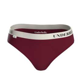 Menštruačné nohavičky Underbelly Univers červené (UNIVERS-BO-BI-2-MM) XL.
Chcete sa počas menštruácie cítiť pohodlne, sebavedome a úplne prirodzene?
Extrémne mäkký materiál na každodenné nosenie
Nohavičky Underbelly sú vyrobené z prémiovej kombinácie mikromodalu a elastanu.
Elegantný strih a farby, ktoré vyhovujú vášmu štýlu
Nohavičky Underbelly majú klasický strih s nízkym pásom, ktorý krásne sedí pod akýmkoľvek oblečením – od džínsov po legíny.
Prečo vyskúšať nohavičky Underbelly

Ultra tenký dizajn: Nie sú viditeľné ani pod priliehavým oblečením.
Mäkký a absorpčný materiál: Ideálny pre citlivú pokožku.
Štýlová univerzálnosť: Elegantný a športový vzhľad zároveň.

Underbelly pre pohodlné dni
Značka Underbelly sa špecializuje na menstruačné spodné prádlo, ktoré sa vyrába výhradne v Českej republike a spája spoľahlivosť, pohodlie a moderný dizajn.
Ako správne starať o menstruačné nohavičky Underbelly

Pred prvým použitím: Predtým, ako si nové menstruačné nohavičky alebo plavky oblečiete po prvýkrát, je potrebné ich vyprať – buď ručne, alebo v práčke na jemný cyklus pri 40 °C.
Po každom použití: Najskôr spodnú bielizeň dôkladne opláchnite studenou vodou.
Pranie: Po opláchnutí môžete nohavičky alebo plavky prať v práčke – ideálne v ochrannom vrecku, na jemný cyklus pri 40 °C.
Sušenie: Menštruačné spodné prádlo by sa nemalo sušiť v sušičke ani na radiátore.
Žehlenie: Nehlaďte nohavičky ani plavky.

Tip: Keď nájdete menstruačné spodné prádlo, ktoré vám sedí a vyhovuje, zaslúži si tú najlepšiu starostlivosť.