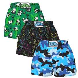 3PACK detské trenky Styx art klasická guma viacfarebné (3J18023) 12-14 let, trenírky.
Hľadáte pre svoje dieťa pohodlnú a kvalitnú spodnú bielizeň?
Kvalitný materiál na pohodlné nosenie
Tieto šortky sú vyrobené zo 100 % bavlny, ktorá je mäkká, ľahká a prirodzene priedušná.
Pohodlný strih a štýlový dizajn
Štýlový dizajn s originálnymi vzormi premení šatník vášho dieťaťa na jednu veľkú zábavu.
Prečo si ich deti zaručene zamilujú?

100 % bavlna: Mäkké, priedušné a príjemné na pokožku.
Klasický elastický pás.
Univerzálny voľný strih: Ideálne pre deti na voľný čas, do školy aj na spanie.
Zábavný dizajn: Originálne potlače a žiarivé farby vždy zlepšia náladu.
Vyrobené v Českej republike: kvalitné české spracovanie.

Spodná bielizeň Styx je jednou z najobľúbenejších
Česká značka Styx je medzi zákazníkmi známa najmä vďaka svojej spodnej bielizni s neotrelými vzormi vo výrazných farbách.
Ako sa starať o šortky Styx?

Pranie: Odporúčameprať pri teplote 30 °C, aby sa zachovala mäkkosť a kvalita tkaniny.
Sušenie: Nie je vhodné sušiť v bubnovej sušičke, uprednostnite sušenie na vzduchu.
Žehlenie: Áno, pri nižšej teplote (odporúčame žehliť naruby).

Tip: Nájsť ten správny kus spodnej bielizne, ktorý vám dokonale padne, môže byť náročné.