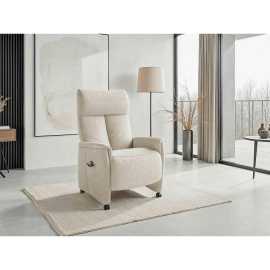 Sit & More RELAXAČNÉ KRESLO, textil, strieborná.