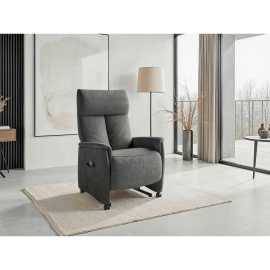 Sit & More RELAXAČNÉ KRESLO, textil, tmavosivá.