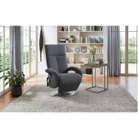 Sit & More RELAXAČNÉ KRESLO, textil, modrosivá.