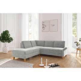 Sit & More ROHOVÁ SEDAČKA, textil, svetlosivá.