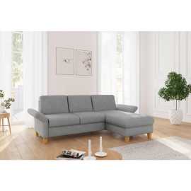 Sit & More ROHOVÁ SEDAČKA, textil, sivá.