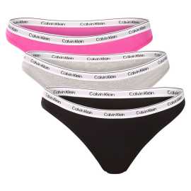 3PACK dámske tangá Calvin Klein viacfarebná (QD5209-FQN) L.
Dodajte svojmu šatníku nádych luxusu a exkluzivity s dámskymi tangami Calvin Klein.
Prvotriedny materiál pre celodenné pohodlie
Tanga Calvin Klein sú vyrobené z kvalitnej zmesi bavlny a elastanu, ktorá ponúka mäkkosť, priedušnosť a celodenné pohodlie na pokožke.
Elegantný dizajn a praktický strih
Jednoduché línie zaručujú, že tangá Calvin Klein sa budú dokonale hodiť ku každému oblečeniu.
Prečo si zaobstarať tangá Calvin Klein?

Prvotriedny materiál pre maximálne pohodlie a dokonalé prispôsobenie.


Nadčasový dizajn s ikonickou tkanou gumou.


Skvelá voľba na každodenné nosenie, šport a špeciálne príležitosti.

Spodnú bielizeň Calvin Klein milujú ľudia na celom svete
Výnimočná spodná bielizeň Calvin Klein je jednou zo stálic módneho priemyslu.
Ako sa starať o tangá Calvin Klein
Na zachovanie kvality a pohodlia postupujte podľa týchto jednoduchých krokov:

Pranie: Perte pri maximálnej teplote 30 °C.


Sušenie: Tanga môžete sušiť v bubnovej sušičke na nízkom stupni alebo sušiť na vzduchu mimo dosahu priameho slnečného svetla, aby sa zachovala intenzívna čierna farba.


Žehlenie: Žehlenie nie je potrebné, čo vám ušetrí čas.

Tip: Hľadanie obľúbenej spodnej bielizne môže byť beh na dlhé trate, preto chceme, aby vám obľúbené kúsky dlho vydržali.