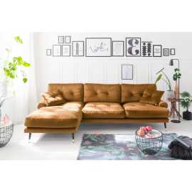 MID.YOU ROHOVÁ SEDAČKA, textil, horčicovožltá.