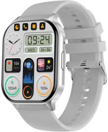 Wotchi AMOLED Smartwatch W26HK – Silver - Grey.