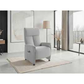 Sit & More RELAXAČNÉ KRESLO, textil, strieborná.