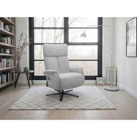 Sit & More RELAXAČNÉ KRESLO, textil, sivá.