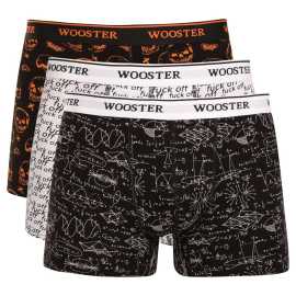 3PACK pánske boxerky Wooster viacfarebné (W-203) L, trenky. Pánske boxerky Wooster ti prinesú pohodlie a štýl každý deň
Pánske boxerky Wooster sú ideálnou voľbou pre mužov, ktorí hľadajú pohodlnú spodnú bielizeň na každý deň.Vďaka bavlnenému materiálu s prímesou elastanu sú priedušné, príjemné na tele a vhodné aj na celodenné nosenie.Klasický boxerkový strih s dlhšou nohavičkou zabezpečí voľnosť pohybu a extra krytie.
Kvalitný materiál pre celodenný komfort
Hlavný materiál je bavlna s prímesou elastanu.Bavlna odvádza vlhkosť od pokožky a udržuje ťa v suchu po celý deň — oceníš to najmä pri dlhšom nosení v práci alebo na cestách.Elastan zase zabezpečuje, že boxerky sedia presne na postave a nepodvliekajú sa ani pri pohybe.
Klasický strih pre maximálne pohodlie
Boxerky majú klasický boxerkový strih s dlhšou nohavičkou, ktorá poskytuje extra krytie a podporu — oceníš to nielen pri aktívnom pohybe, ale aj pri dlhšom sedení v kancelárii.Vytkávaná guma v páse drží boxerky pevne na mieste bez zarezávania alebo nepríjemného tlaku, a to aj pri celodennom nosení.
Prečo by si mal boxerky Wooster vyskúšať

Pohodlný strih pre každý deň: Dlhšie nohavičky a vytkávaná guma v páse poskytujú podporu a pohodlie — boxerky sú vhodné pre bežné nosenie, šport aj voľnočasové aktivity.
Kombinácia štýlu a funkčnosti: Výrazné potlače dodávajú boxerkám osobitý štýl, ktorý oživí každý šatník.
Kvalitná zmes materiálov: Vďaka prímesi elastanu sa boxerky ľahko prispôsobia postave a zostávajú pohodlné po celý deň.

Značka Wooster
Spodnú bielizeň Wooster si obľúbia všetci, ktorí od svojej bielizne vyžadujú nielen kvalitu a pohodlný strih, ale aj neotrelý dizajn.Osobité boxerky oživia tvoj šatník a zdvihnú ti náladu, kedykoľvek si ich oblečieš.
Ako sa starať o svoje nové boxerky?
Aby ti tieto boxerky vydržali čo najdlhšie a zachovali si svoj pôvodný vzhľad a pružnosť, odporúčame držať sa nasledujúcich pokynov:

Pranie:Per v práčke na max.40 °C s jemným pracím prostriedkom, ideálne po rubovej strane pre zachovanie kvality materiálu a potlače.
Sušenie:Neodporúča sa sušenie v sušičke, aby nedošlo k poškodeniu elastanu alebo zmršteniu tkaniny — najlepšie je nechať boxerky voľne uschnúť na vzduchu.
Žehlenie:Ak je treba, žehlite na nízku teplotu vhodnú pre bavlnu — predĺžiš tým životnosť gumy aj látky.

Tip:Nájsť ten pravý kúsok spodnej bielizne, ktorý ti dokonale sadne, je niekedy náročné.Keď už ho nájdeš, stojí za to sa oň dobre starať, aby ti dlho vydržal.Rady, ako na to, nájdeš v našom článku.