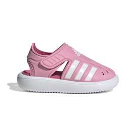 adidas Closed-Toe Summer Water Sandals 27. Ideálny spoločník pre malých vodných nadšencov  Detské sandáledo vody adidas sú navrhnuté tak, aby poskytovali maximálne pohodlie a bezpečnosť počas letných vodných dobrodružstiev. Výhody   Rýchloschnúci materiál: Syntetický zvršok zaručuje, že sandále rýchlo vyschnú a budú pripravené na ďalšiu akciu. Nastaviteľné zapínanie: praktické suché zipsy uľahčujú obúvanie a prispôsobenie sandálov tvaru detskej nohy. Protišmyková podrážka: Gumová podrážka poskytuje vynikajúcu priľnavosť na mokrom povrchu a zaisťuje bezpečnosť pri hre v blízkosti vody. Ľahká konštrukcia: Sandále sú ľahké a pohodlné, takže deti môžu objavovať svet okolo seba bez obmedzení.   S týmito sandálmi budú vaše deti pripravené na každé letné dobrodružstvo, či už pri bazéne, na pláži alebo na prechádzke okolo rieky. Podrážka - guma  S gumovou podrážkou sa proste nedá nič pokaziť. Dlho vydrží, ľahko sa čistí a má skvelú trakciu.