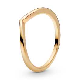 Pandora Minimalistický pozlátený prsteň Shine Timeless 168742C00 56 mm.