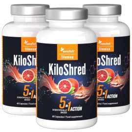 KiloShred Caps - Kapsuly na chudnutie 5 v 1 3-balenie. NOVÉ kapsuly na chudnutie s účinkom 5 v 1 na úžasnú premenu tela.