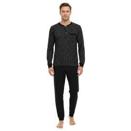 Pánske pyžamo Gianvaglia viacfarebné (2501/black) 3XL. Gianvaglia Pánske pyžamo Gianvaglia viacfarebné (2501/black) 3XL