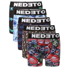 5PACK detské boxerky Nedeto viacfarebné (5NBDV4) 12-14 let, trenky. Zábava, pohodlie a kvalita pre malých nezbedníkov – detské boxerky Nedeto
Dopraj svojmu dieťaťu pohodlie a štýl, ktoré si zaslúži.Tieto veselé detské boxerky od značky Nedeto, ktorá je našou vlastnou značkou, spájajú atraktívny dizajn s prvotriednou kvalitou.Vďaka hravým vzorom a pohodlnému strihu sa stanú obľúbeným kúskom v šatníku každého malého dobrodruha – či už na ihrisku, doma alebo v škole.
Pohodlný materiál pre každý deň
Bavlna a elastan – to je osvedčená kombinácia, ktorá zaručuje maximálne pohodlie.Bavlna je príjemná na dotyk, priedušná a šetrná k detskej pokožke.Prímiešanie elastanu zaisťuje, že sa boxerky krásne prispôsobia pohybu dieťaťa a držia tvar aj po opakovanom praní.Ideálne pre celodenné nosenie bez obmedzení.
Veselé motívy, ktoré si deti zamilujú
Každé balenie prináša mix zábavných a farebných potlačí.Tieto boxerky rozhodne nie sú nudné!Hravý dizajn zaujme deti na prvý pohľad a dodá každému outfitu štipku originality.Vytkávaná guma s výrazným logom NEDETO nielen dobre vyzerá, ale tiež skvele drží.Boxerky majú priliehavý, ale pohodlný strih s krátkou nohavičkou.Perfektne padnú a nikde netlačia – to ocenia nielen deti, ale aj rodičia.Pás je z mäkkej vytkávanej gumy, ktorá neškrtí a zároveň drží na mieste.
Pre aké príležitosti sú ideálne?
Detské boxerky Nedeto sú ako stvorené pre:

každodenné nosenie do školy alebo škôlky,
športové aktivity (napr. telesná výchova, tréningy, voľnočasové pohybové krúžky),
domáce leňošenie aj behanie vonku,
cestovanie a prespávanie u kamarátov.

Ako sa starať o detské boxerky Nedeto:

Pranie: Per boxerky naruby na maximálne 30 °C.Používaj jemný prací prostriedok bez bielidiel, ideálne určený na farebnú bielizeň.Tým zachováš farby aj pružnosť materiálu.
Sušenie:Nesuš boxerky v sušičke.Vysoké teploty môžu poškodiť elastické vlákna a skrátiť životnosť bielizne.
Žehlenie: Žehlenie obvykle nie je nutné.Ak však budeš chcieť bielizeň prežehliť, nastav nízku teplotu a vždy žehlite naruby.Vyhneš sa tak poškodeniu potlačí aj gumy v páse.

.