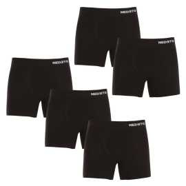 5PACK pánske boxerky Nedeto bezšvové bambusové čierne (5NDTB001S) XL, trenky. Dopraj si maximálne pohodlie a štýl s bezšvovými boxerkami Nedeto
Pánske boxerky Nedeto z bambusovej viskózy ti ponúknu nielen výnimočné pohodlie, ale aj štýlový a funkčný design. Vďaka bezšvovému prevedeniu sú ideálnou voľbou na každodenné nosenie, či už v práci, pri športe alebo pri relaxácii doma. Sú tak pohodlné, že ich ani nebudeš chcieť zložiť.
Prémiový materiál ťa bude rozmaznávať každý deň
Boxerky sú vyrobené z bambusovej viskózy s prímesou elastanu. Bambusové vlákna sú známe svojou priedušnosťou a antibakteriálnymi vlastnosťami, čo znamená, že tvoja pokožka zostane svieža aj počas náročných porád so šéfom alebo návštevy svokra. Elastan potom dodáva boxerkám pružnosť a odolnosť, takže sa skvele prispôsobí tvojej postave.
Moderný dizajn, ktorý ťa bude baviť
Bezšvová konštrukcia boxeriek Nedeto ti zaistí maximálne pohodlie bez nepríjemných otlakov a zarezávania. Vďaka dlhším nohavičkám sú boxerky ideálnou voľbou pre mužov, ktorí ocenia väčšie krytie a podporu počas pohybu. Vytkávaná guma s minimalistickým logom Nedeto skvele drží bez toho, aby tlačila, a zaistí, že boxerky zostanú na svojom mieste po celý deň.
Prečo by si mal boxerky Nedeto rozhodne vyskúšať

Antibakteriálna bambusová viskóza: Pomáha eliminovať pachy a zaisťuje sviežosť.


Bezšvový dizajn: Žiadne švy, ktoré by ťa mohli tlačiť, maximálne pohodlie.


Dlhšie nohavičky: Vhodné na šport i každodenné nosenie.


Skvelý pomer ceny a kvality: Za nízku cenu získaš hneď tri kúsky kvalitnej spodnej bielizne.

Česká značka Nedeto vsádza na kvalitu za príjemnú cenu
Boxerky Nedeto u nás nosíme všetci, vyrobili sme si ich totiž sami. Tieto boxerky sú vyrobené v Turecku. Nedeto je naša privátna značka a jej produkty dáme ruku do ohňa. Kladieme dôraz predovšetkým na kvalitné materiály a bezchybné spracovanie, aby si naši zákazníci mohli dopriať modernú spodnú bielizeň za skvelú cenu. Boxerky sú vyrobené v Turecku.
Ako sa starať o svoje bambusové boxerky Nedeto
Aby si tvoje nové boxerky zachovali svoju kvalitu čo najdlhšie, dodržuj nasledujúce pokyny:

Pranie: Per boxerky na 30°C s jemnými pracími prostriedkami, aby sa zachovala kvalita bambusových vlákien.


Sušenie: Nesušte v sušičke. Sušte voľne, ale vyhnite sa priamemu slnku, aby farby nevybledli.


Žehlenie: Pokiaľ je potrebné, boxerky môžeš žehliť pri nízkej teplote.