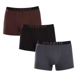 3PACK pánske boxerky Atlantic viacfarebné (3MH-011/02) XXL, trenky. Celodenné pohodlie a štýl s boxerkami Atlantic
Vylepšite svoj šatník s týmto výhodným balíkom pánskych boxeriek Atlantic. Tieto boxerky vám ponúkajú pohodlie a štýl, ktoré sú ideálne na každodenné nosenie. Vďaka kvalitnému materiálu a jednoduchému dizajnu budú ideálne na každú príležitosť, či už vás čaká dlhý deň v práci, výlet alebo leňošenie na gauči.
Kvalitný materiál pre vaše maximálne pohodlie
Boxerky sú vyrobené zo zmesi bavlny a elastanu, ktorá im dodáva mäkkosť, priedušnosť a potrebnú pružnosť. Bavlna je jemná k pokožke a zaisťuje príjemný pocit, zatiaľ čo elastan dodáva pružnosť, takže boxerky sa dobre prispôsobia vášmu telu a zaistia vám pohodlie počas celého dňa.
Jednoduchý dizajn pre štýlových mužov
Každé boxerky majú vykrojenú elastickú pásku s logom Atlantic, ktorá dodáva moderný vzhľad a zároveň udržiava boxerky bezpečne na mieste, nikde nič netlačí ani netrhá. Dlhšie nohavičky poskytujú dostatočné pokrytie a podporu, čo ocenia najmä muži, ktorí hľadajú funkčný a pohodlný strih.
Prečo by ste mali vyskúšať boxerky Atlantic

Jednoduchý dizajn na každý deň: Boxerky, ktoré sa dajú ľahko kombinovať s iným oblečením a spestria váš šatník.


Pružný a pohodlný materiál: Kombinácia bavlny a elastanu poskytuje príjemný pocit na tele a dokonale sa prispôsobí vášmu pohybu.


Pevne tkaná guma: Guma s logom Atlantic nielen dobre vyzerá, ale zároveň zaisťuje, že boxerky zostanú na svojom mieste bez nepríjemného zaškrtenia.

Spodná bielizeň Atlantic spája pohodlie a moderný dizajn
Obľúbená poľská značka spodnej bielizne Atlantic vás presvedčí, že na kvalitné boxerky, trenírky alebo slipy nemusíte minúť celú výplatu. Môžete sa tešiť na prvotriedne materiály, ktoré sú príjemné na dotyk a dobre sa prispôsobia vášmu telu. Minimalistický štýl a klasické farby dobre fungujú v šatníkoch všetkých generácií. Na svoje si však prídu aj priaznivci odvážnych kúskov, ktorí uprednostňujú moderný dizajn, výrazné farby alebo decentné vzory, ktoré si v značke Atlantic zamilujú. Spodná bielizeň Atlantis si jednoducho nájde svoje miesto v šatníku žien a mužov, ktorým záleží na vlastnom pohodlí a chcú si dopriať kvalitné kúsky vo svojom šatníku.
Ako sa starať o boxerky Atlantic
Pre dlhú životnosť a zachovanie pohodlia je dôležitá správna starostlivosť.

Pranie: Boxerky odporúčame prať pri teplote 30°C, aby sa zachovala pružnosť a farba materiálu. Používajte jemné pracie prostriedky, ktoré nepoškodzujú bavlnu a elastan.


Sušenie: Neodporúčame sušenie v bubnovej sušičke, aby sa nepoškodila pružnosť elastanu. Najlepšie je nechať boxerky voľne uschnúť na vzduchu.

Tip: Staňte sa expertom na údržbu spodnej bielizne vďaka tipom v našom článku a doprajte svojim obľúbeným kúskom starostlivosť, akú si zaslúžia.
