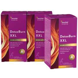 DetoxBurn - Detoxikačný nápoj na chudnutie 3x. Inovatívny detoxikačný nápoj na chudnutie 2 v 1 na kompletný detox tela a supersilné spaľovanie tukovVyplavuje toxíny Redukuje telesný tuk Podporuje črevá a chráni pred oxidačným poškodením