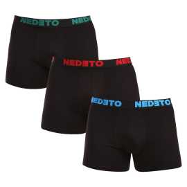 3PACK pánske boxerky Nedeto čierne (3NB003b) 5XL, trenky. Užívajte si pohodlie každý deň s pánskymi boxerkami Nedeto
Táto súprava čiernych boxeriek Nedeto s výraznými farebnými detailmi je ideálnou voľbou pre mužov, ktorí hľadajú pohodlie a zároveň si zachovávajú štýl a hravosť. Kombinácia kvalitnej bavlny a elastanu zaručuje, že sa v týchto boxerkách budete cítiť skvele po celý deň, či už ste v práci, na cestách alebo sa chystáte skočiť s padákom.
Elastický materiál zaručuje maximálne pohodlie
Tieto boxerky sú vyrobené z bavlny s prímesou elastanu, ktorý zaručuje priedušnosť, mäkkosť a pružnosť. Bavlna je príjemná na pokožke, odolná a odvádza vlhkosť a je vhodná aj pre alergikov a ľudí s citlivou pokožkou. Elastan dodáva boxerkám pružnosť, vďaka čomu vám umožní úplnú voľnosť pohybu.
Štýlový dizajn boxeriek Nedeto vás bude baviť
Každé boxerky v tomto balení majú tkanú gumu v rôznych farbách s logom Nedeto, čo dodáva bielizni moderný a svieži vzhľad. Zároveň si boxerky Nedeto zachovávajú svoju funkčnosť. Dlhšie nohavičky poskytujú dokonalú oporu a pohodlie, takže boxerky sa počas dňa nekrútia ani nemačkajú.
Výhody, ktoré oceníte každý deň

Priedušný materiál: Bavlna poskytuje optimálne vetranie a pohodlie pri celodennom nosení.


Pružnosť vďaka elastanu: Boxerky sa dokonale prispôsobia vašej postave a poskytujú voľnosť pohybu.


Farebné vyšívané pásy: Štýlový dizajn s rôznofarebnými pásmi, ktoré dodávajú boxerkám moderný vzhľad.


Skvelý pomer ceny a kvality: Získajte niekoľko kusov kvalitnej spodnej bielizne za nízku cenu.

Spodná bielizeň Nedeto poteší milovníkov štýlového minimalizmu
Spodná bielizeň Nedeto je jednou z našich privátnych značiek. Vyskúšali sme ich na vlastnej koži a za ich kvalitu im patrí veľká pochvala. Či už si vyberiete ponožky, boxerky alebo dámske nohavičky, môžete sa tešiť na kvalitný materiál a presne padnúci strih. Spodná bielizeň Nedeto ponúka maximálnu kvalitu za cenu, ktorá vás určite poteší. Boxerky sú vyrobené v Turecku.
Ako sa starať o svoje nové boxerky Nedeto
Aby vaše nové boxerky vydržali čo najdlhšie v perfektnom stave, je dôležité dodržiavať tieto pokyny:

Pranie: Boxerky perte pri 30°C s jemnými pracími prostriedkami, aby sa zachovala mäkkosť a pružnosť materiálu.


Sušenie: Nesušte v sušičke. Ideálne je sušenie na vzduchu, najlepšie v tieni, aby sa zabránilo vyblednutiu farieb.


Žehlenie: Boxerky sa môžu žehliť pri nízkej teplote.

Tip: Staňte sa expertom na údržbu spodnej bielizne vďaka tipom v našom článku a doprajte svojim obľúbeným kúskom starostlivosť, ktorú si zaslúžia.