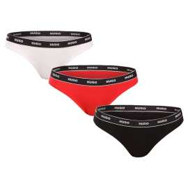 3PACK dámske tangá HUGO viacfarebné (50545680 968) L. Dámske tangá HUGO prinášajú štýl a pohodlie na každý deň
Dámske tangá HUGO kombinujú čistý moderný dizajn s dôrazom na pohodlie. Sú navrhnuté pre ženy, ktoré chcú vyzerať štýlovo a zároveň sa cítiť pohodlne počas celého dňa – či už v práci, na cestách alebo doma. Vďaka vytkávanej gume s logom HUGO pôsobia tangá prémiovo a zároveň skvele držia na mieste.
Mäkký materiál pre prirodzený komfort
Tangá HUGO sú vyrobené z mäkké a priedušnej bavlny s prímesou elastanu. Tento materiál spája príjemný dotyk prírodnej látky so schopnosťou prispôsobiť sa tvaru tela bez obmedzenia pohybu. Vďaka tomu tangá výborne sedia, držia tvar a zostávajú pohodlné aj po celý deň nosenia.
Moderný minimalistický štýl ocenia všetky ženy
Elegantný dizajn s čistými líniami dopĺňa výrazný tkaná guma v páse s logom značky, ktorý dodáva tangám moderný športový vzhľad. Strih lichotí postave, pekne zdôrazní váš zadok a zabezpečuje maximálne pohodlie aj pri nosení pod priliehavým oblečením – bez viditeľných okrajov a rušivých švov.
Prečo si vybrať tangá HUGO

Prémiový bavlnený materiál s elastanom: Mäkký, pohodlný a pružný.
Značková tkaná guma: Štýlový detail, ktorý dobre drží.
Čistý a nadčasový dizajn: Ideálny na každý deň aj na výnimočné príležitosti.

Značka HUGO – pre sebavedomý a moderný štýl
HUGO je súčasťou svetoznámej módnej značky zameranej na moderný štýl, kvalitu a originalitu. Spodná bielizeň tejto značky spája funkčnosť s výrazným módnym prekročením – a práve to z nej robí obľúbenú voľbu pre ženy aj mužov, ktorí chcú viac ako len obyčajnú bielizeň.
Ako sa starať o dámske tangá HUGO
Aby si tvoje tangá zachovali svoj vzhľad a kvalitu čo najdlhšie, odporúčame:

Pranie: Per pri 40 ° C, najlepšie naruby, pre dlhšiu životnosť farieb aj gumy.
Sušenie: Nedávaj do sušičky - suš je voľne na vzduchu.
Žehlenie: Možno na nižší stupeň pre bavlnu, ale vyhýbaj sa žehleniu cez gumu.

Tip: Staň sa odborníkom na údržbu spodnej bielizne vďaka radám v našom článku a dopraj svojim obľúbeným kúskom starostlivosť, ktorú si zaslúžia.