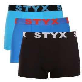 3PACK pánske boxerky Styx športová guma viacfarebné (3G09079) XL, trenky.
Doprajte si pohodlie, ktoré vydrží celý deň, s pánskymi boxerkami Styx v klasických farbách.
Kvalitný materiál pre maximálne pohodlie
Boxerky sú vyrobené z prvotriednej zmesi bavlny a umelých vlákien.
Praktický dizajn a česká precíznosť
Boxerky Styx majú kratšie nohavice, ktoré sa nikde nezhrňujú a poskytujú maximálnu voľnosť pohybu.
Prečo si vybrať boxerky Styx

Česká kvalita: navrhnuté a vyrobené v Českej republike, čo zaručuje najvyššiu kvalitu spracovania.
Prémiové materiály: kombinácia bavlny, modalu a elastanu pre maximálne pohodlie.
Univerzálny dizajn: kratšie nohavičky a štýlová športová guma na každú príležitosť.

Spodná bielizeň Styx je jednou z najobľúbenejších
Česká značka Styx je medzi zákazníkmi známa najmä vďaka svojej spodnej bielizni s neotrelými vzormi vo výrazných farbách.
Ako sa mám starať o svoje boxerky Styx?

Perte ich pri teplote 30 °C s jemným pracím prostriedkom, aby bol materiál stále mäkký a príjemný.
Sušenie: Sušička sa neodporúča, boxerky sušte voľne na vzduchu, aby si zachovali svoj tvar.
Žehlenie: V prípade potreby žehlite pri nízkej teplote, aby si materiál zachoval svoju mäkkosť.

Tip: Staňte sa expertom na údržbu spodnej bielizne vďaka tipom v našom článku a doprajte svojim obľúbeným kúskom starostlivosť, ktorú si zaslúžia.