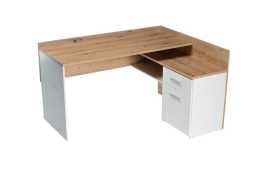 Sconto Písací stôl CHILLE dub artisan/matná biela.