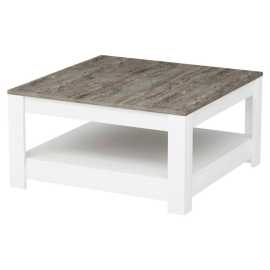 Livetastic KONFERENČNÝ STOLÍK, biela, tmavý dub, kompozitné drevo, 89/89/45 cm.