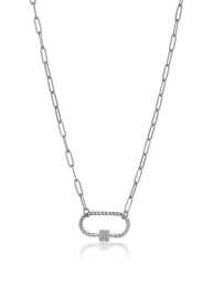 Marc Malone Originálny oceľový náhrdelník Hailey Silver Necklace MCN23016S.