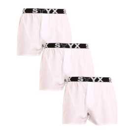 3PACK Styx Herren-Shorts Sport Gummi weiß (3B1061) XXL.
Die Styx Herrenshorts mit gewebtem Sportgummi sind die ideale Wahl für Männer, die eine Kombination aus Komfort, Stil und Praktikabilität suchen.
Hochwertige Baumwolle für natürlichen Komfort
Die Shorts bestehen aus 100% Baumwolle, die für ihre Weichheit und Atmungsaktivität bekannt ist.
Präziser Schnitt und sportliches Design
Die Styx-Shorts sind so konzipiert, dass sie Ihnen maximalen Komfort und Stil in jedem Detail bieten.
Warum sollten Sie Styx-Shorts ausprobieren?

Tschechische Qualität: Die Shorts werden in der Tschechischen Republik entworfen und hergestellt, was eine präzise Verarbeitung garantiert.
Praktische Verpackung: Fünf Stück in einer Packung für maximale Bequemlichkeit und Praktikabilität.
Stil und Komfort: Modernes, sportliches Design und natürliches Material, das Sie nicht im Stich lässt.

Styx-Unterwäsche ist eine der beliebtesten
Die tschechische Marke Styx ist bei den Kunden vor allem für ihre Shorts mit neuartigen Mustern in kräftigen Farben bekannt.
So pflegen Sie Ihre Styx-Shorts
Damit Sie lange Freude an den Styx-Shorts haben, empfehlen wir Ihnen, die folgenden Hinweise zu beachten.

Wäscherei: Bei 30 °C mit einem Feinwaschmittel waschen, damit die Baumwolle weich und bequem bleibt.
Trocknen: Vermeiden Sie das Trocknen im Wäschetrockner und lassen Sie sie an der Luft trocknen.
Bügeln: Bei Bedarf können Sie sie bei niedriger Temperatur bügeln, um ihr perfektes Aussehen zu erhalten.

Tip: Werden Sie ein Experte für die Pflege von Unterwäsche mit den Ratschlägen in unserem Artikel und geben Sie Ihren Lieblingsstücken die Pflege, die sie verdienen.