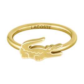 Lacoste Originálny pozlátený prsteň Crocodile 2040054 56 mm.