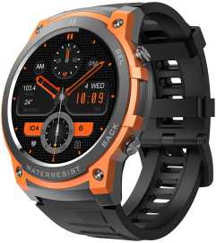 Wotchi AMOLED Smartwatch DM55 – Orange - Black.